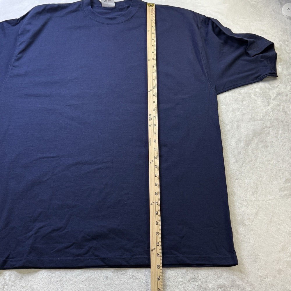 Vintage Pluma Heavyweight Cotton T Shirt USA Made Blank XL 90s NWT NOS - Picture 8 of 8